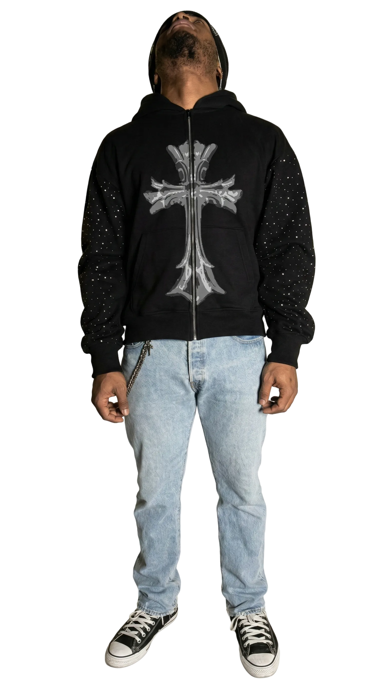 Sanctum Rhinestone Zip Up